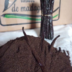 Poudre de vanille noir bourbon PREMIUM madagascar